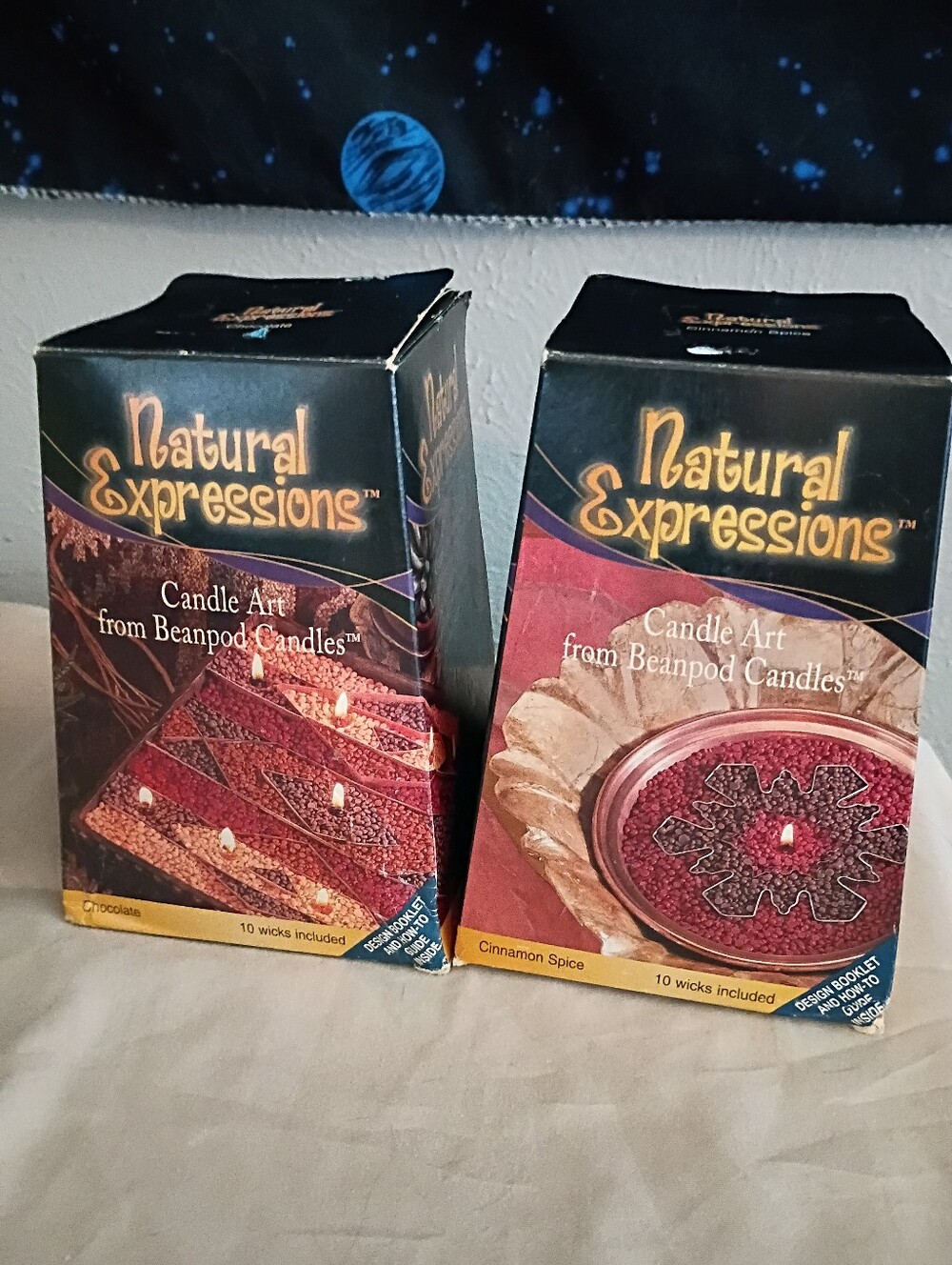 2 Candle Art Kits From beanpod Candles Cinnamon & Chocolate